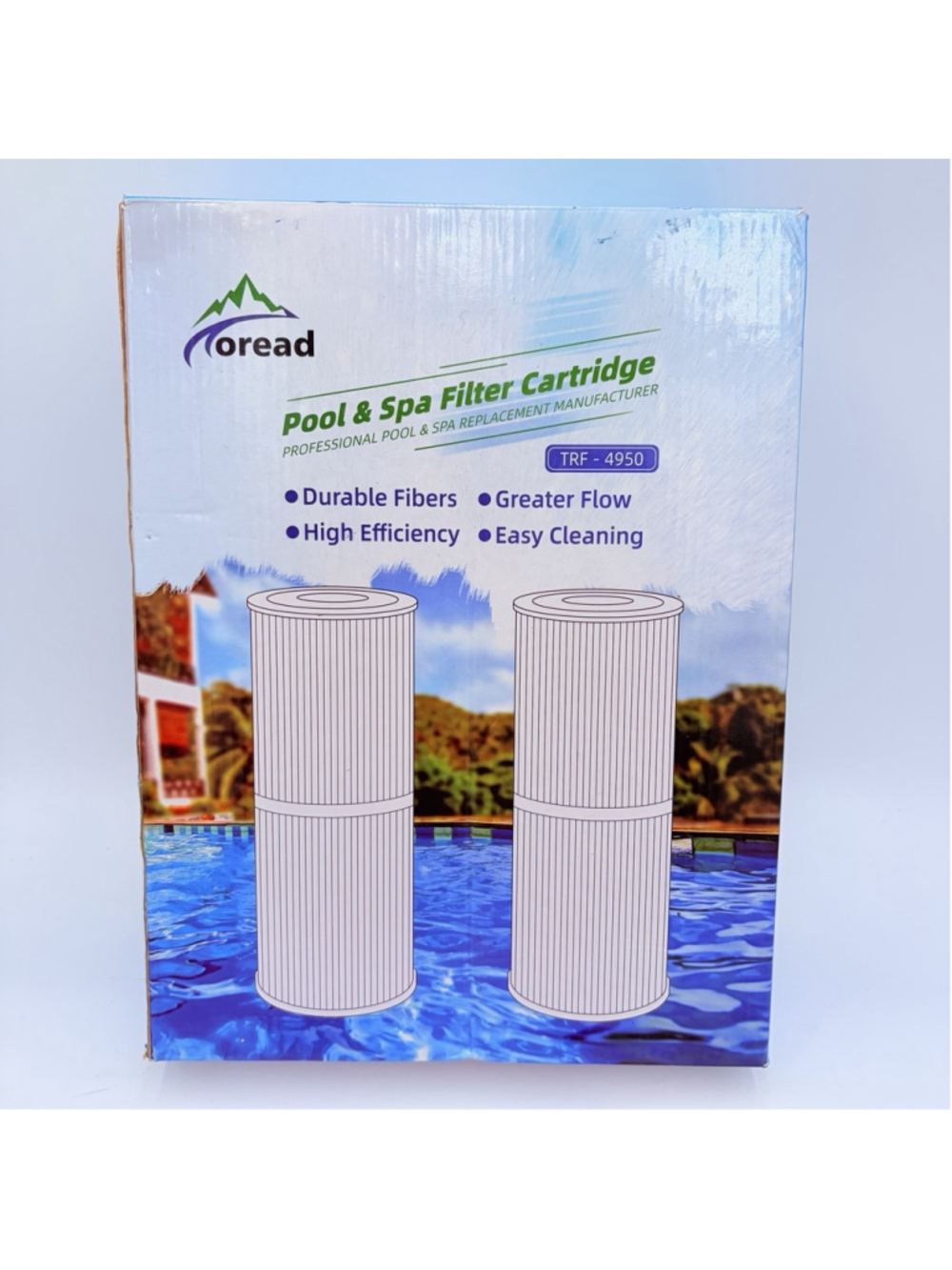 TOREAD TRF-4950 Spa Filter Replaces Unicel C-4950, Pleatco PRB50-IN, FC-2390